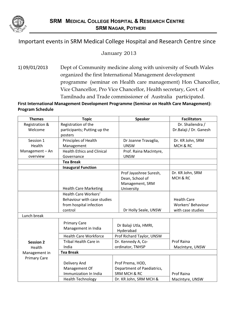 Srm Medical College Hospital & Research Centre