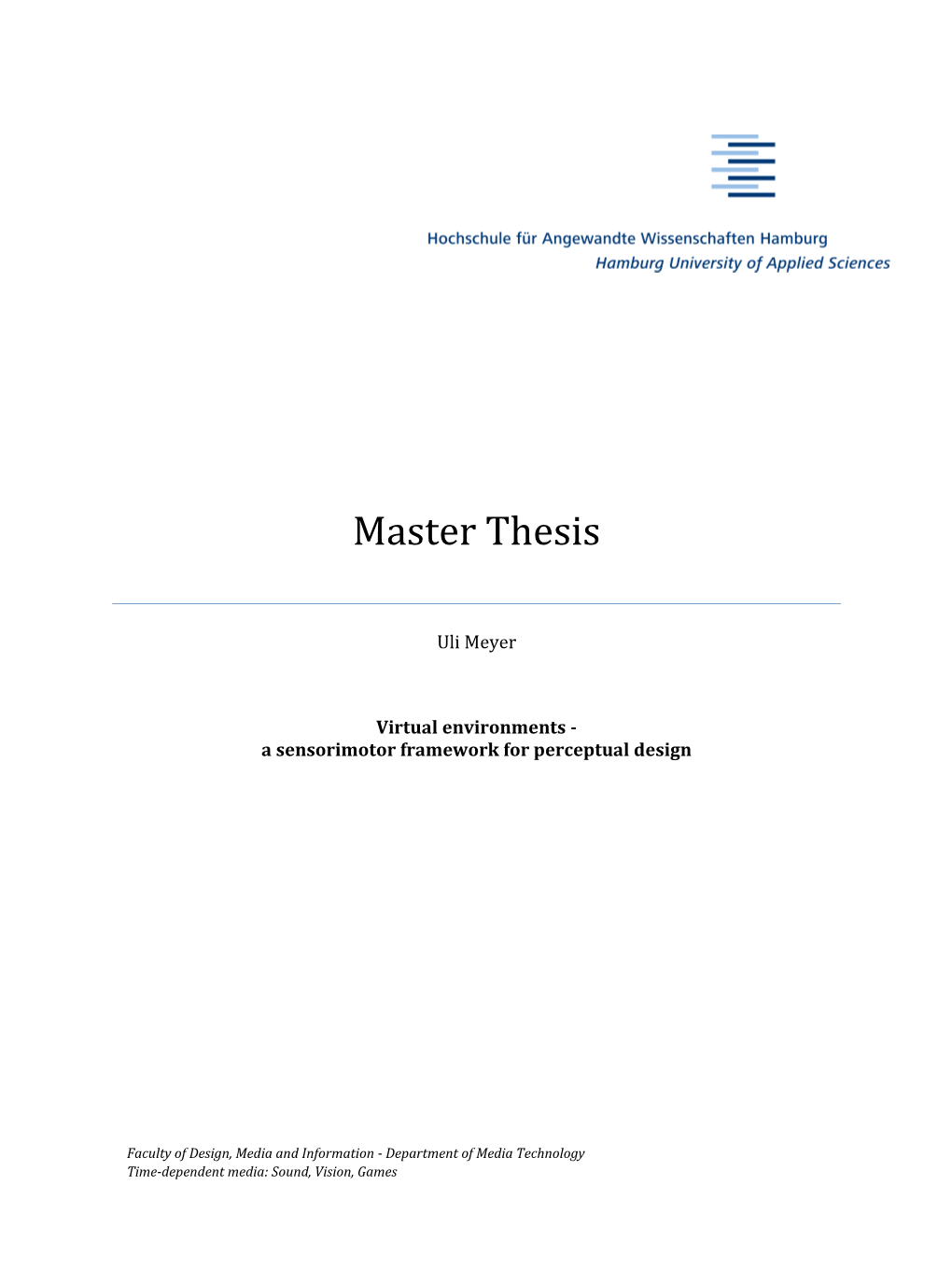 Master Thesis