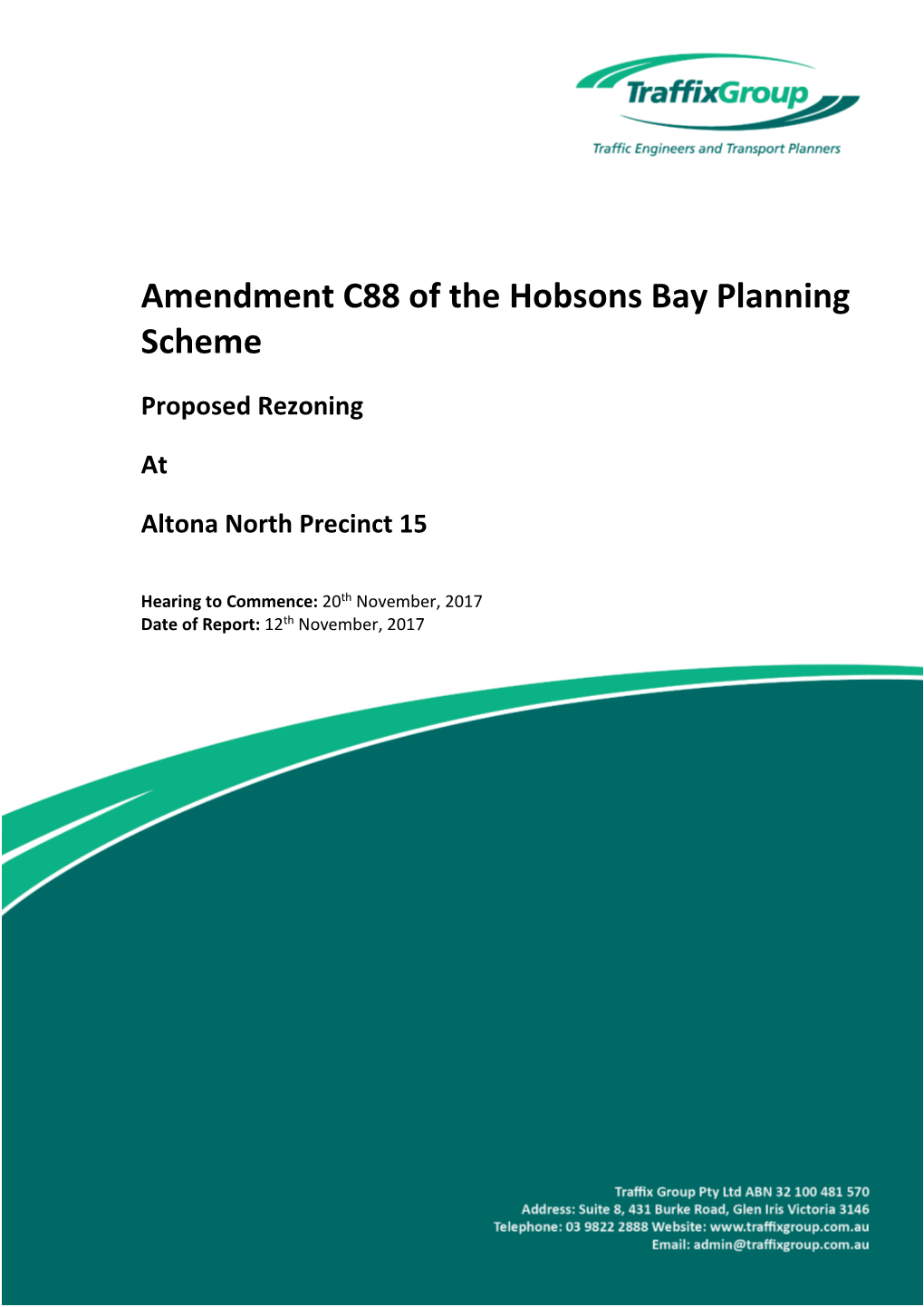 Amendment C88 of the Hobsons Bay Planning Scheme