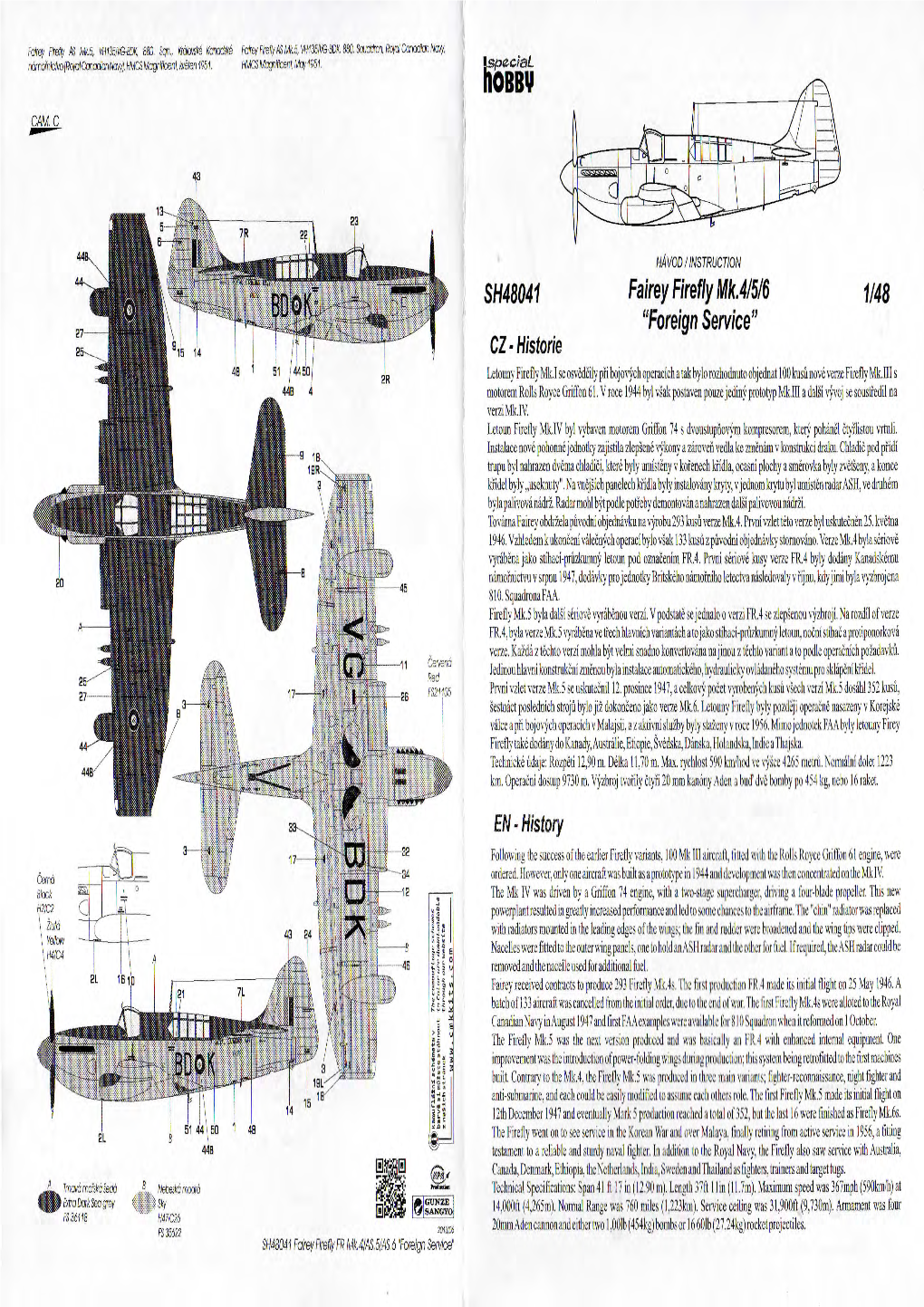 SH48041 Fairey Firefly Mk.4/5/6 