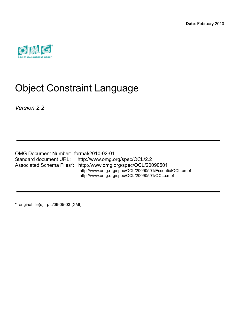 Object Constraint Language