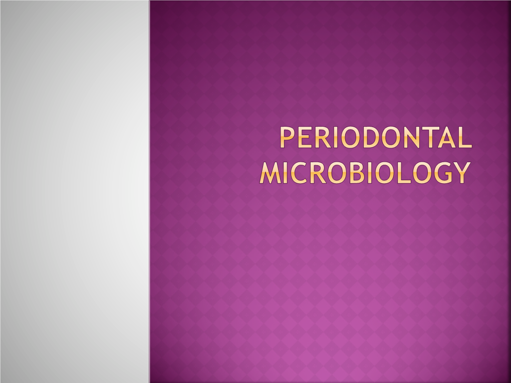 5. Kuliah Mikrobiologi Periodontitis