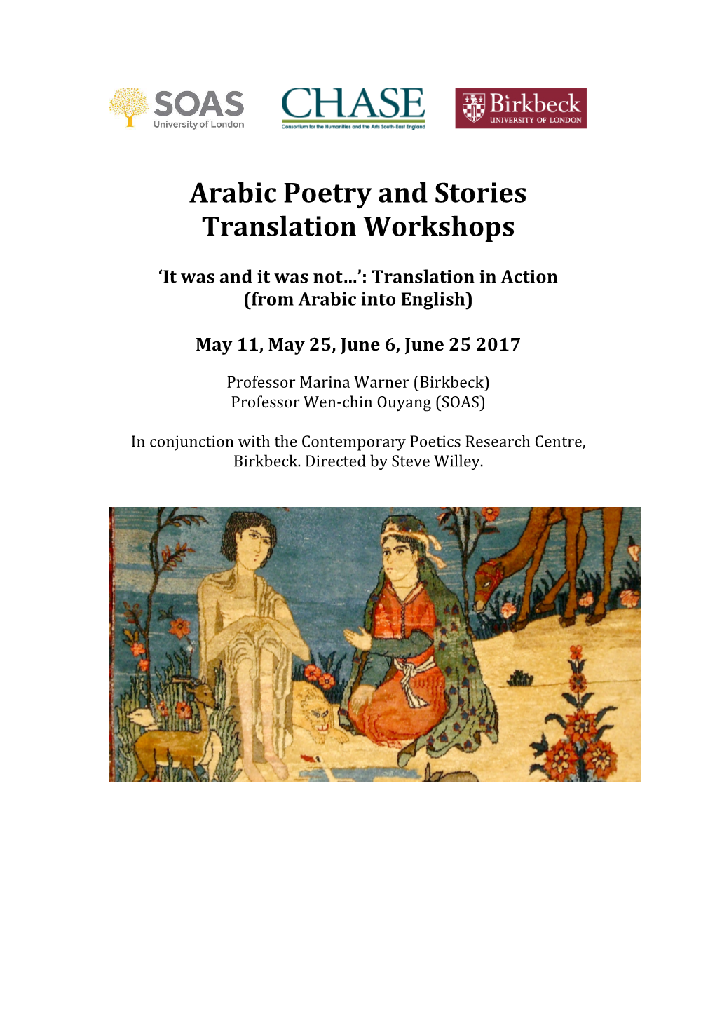 Arabic Poetry and Stories Translation Workshops
