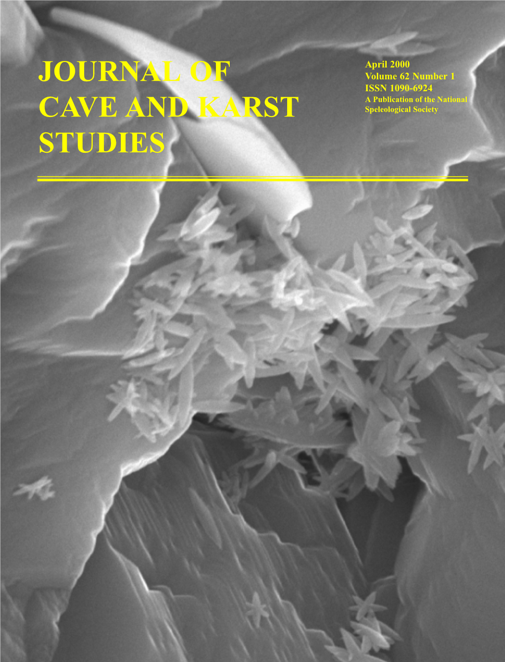 Journal of Cave and Karst Studies Editor Louise D