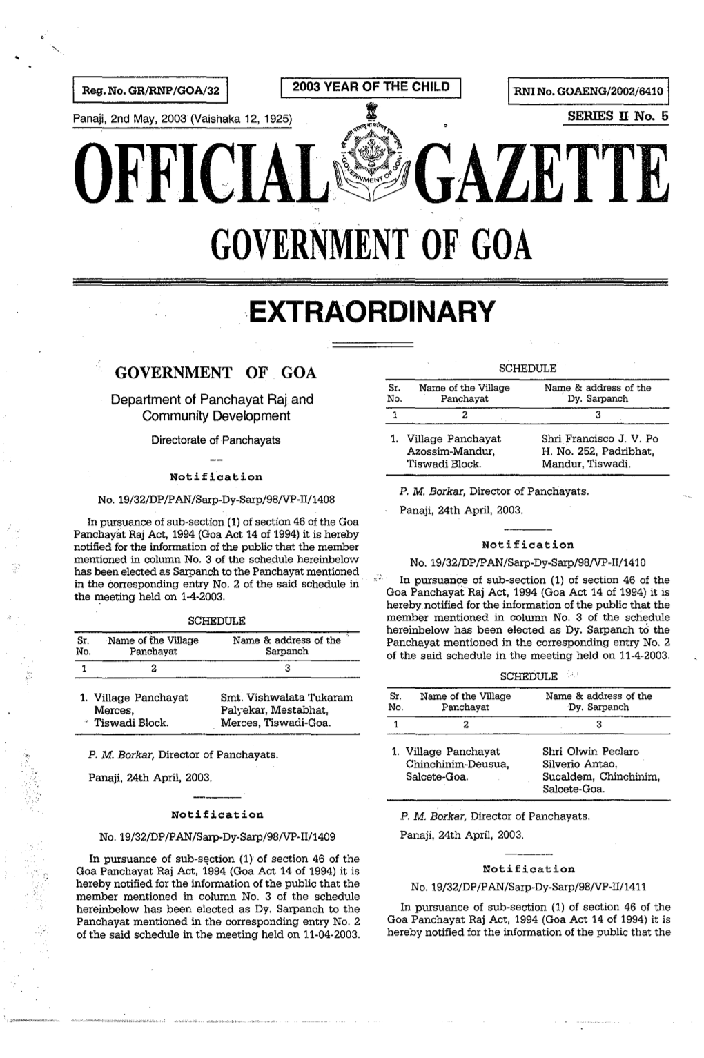 Official~~Gazette Government of Goa