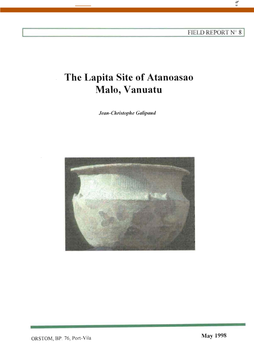 The Lapita Site of Atanoasao, Malo, Vanuatu