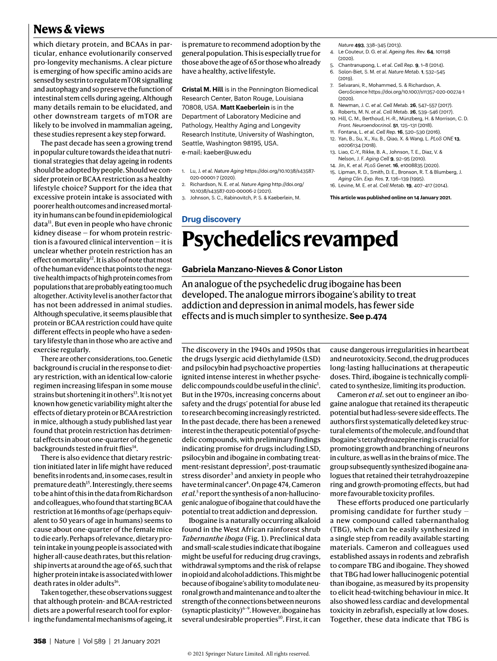 Psychedelics Revamped Effect on Mortality12