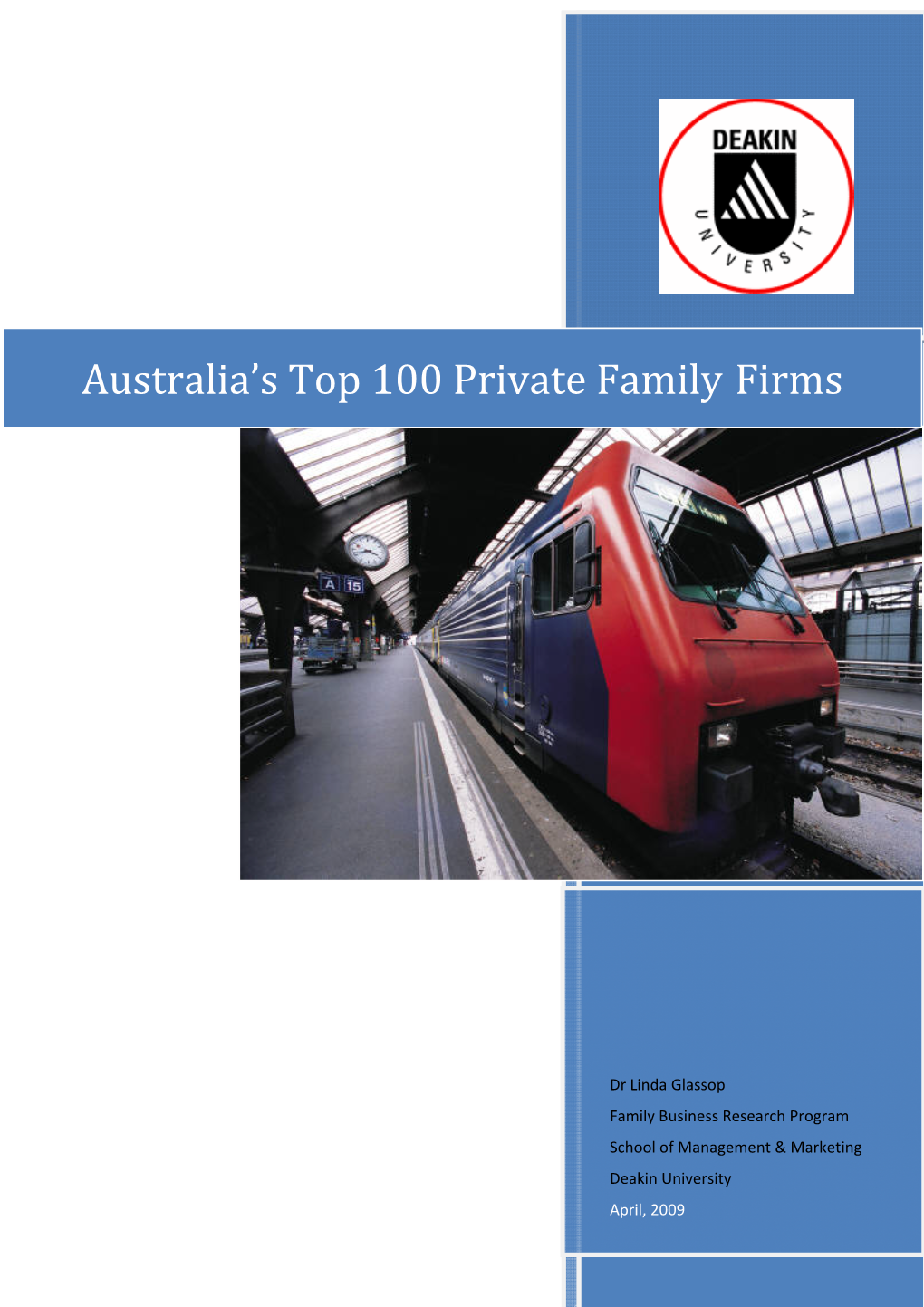 Australia's Top 100 Private Family Firms