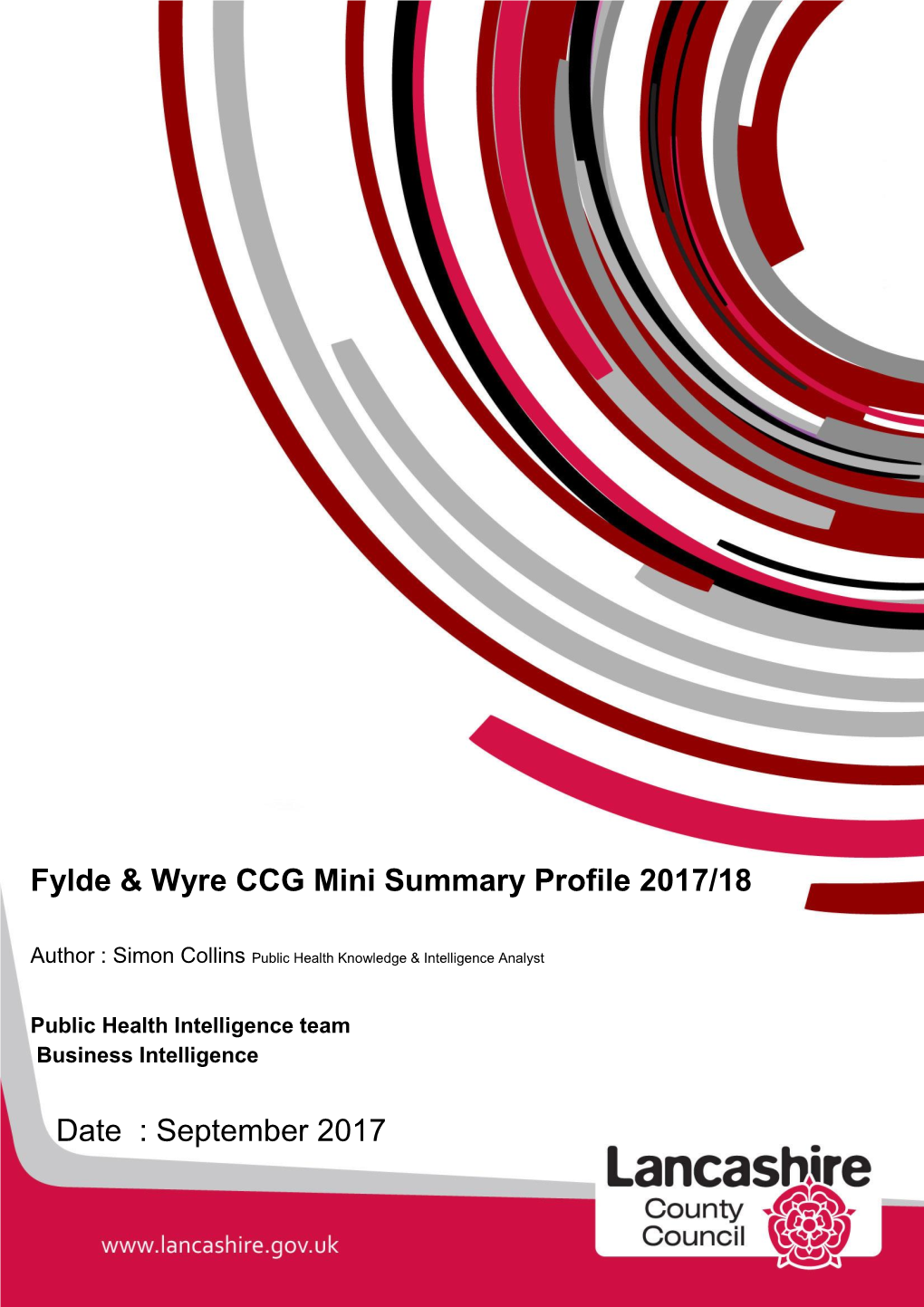 Fylde & Wyre CCG Mini Summary Profile 2017/18