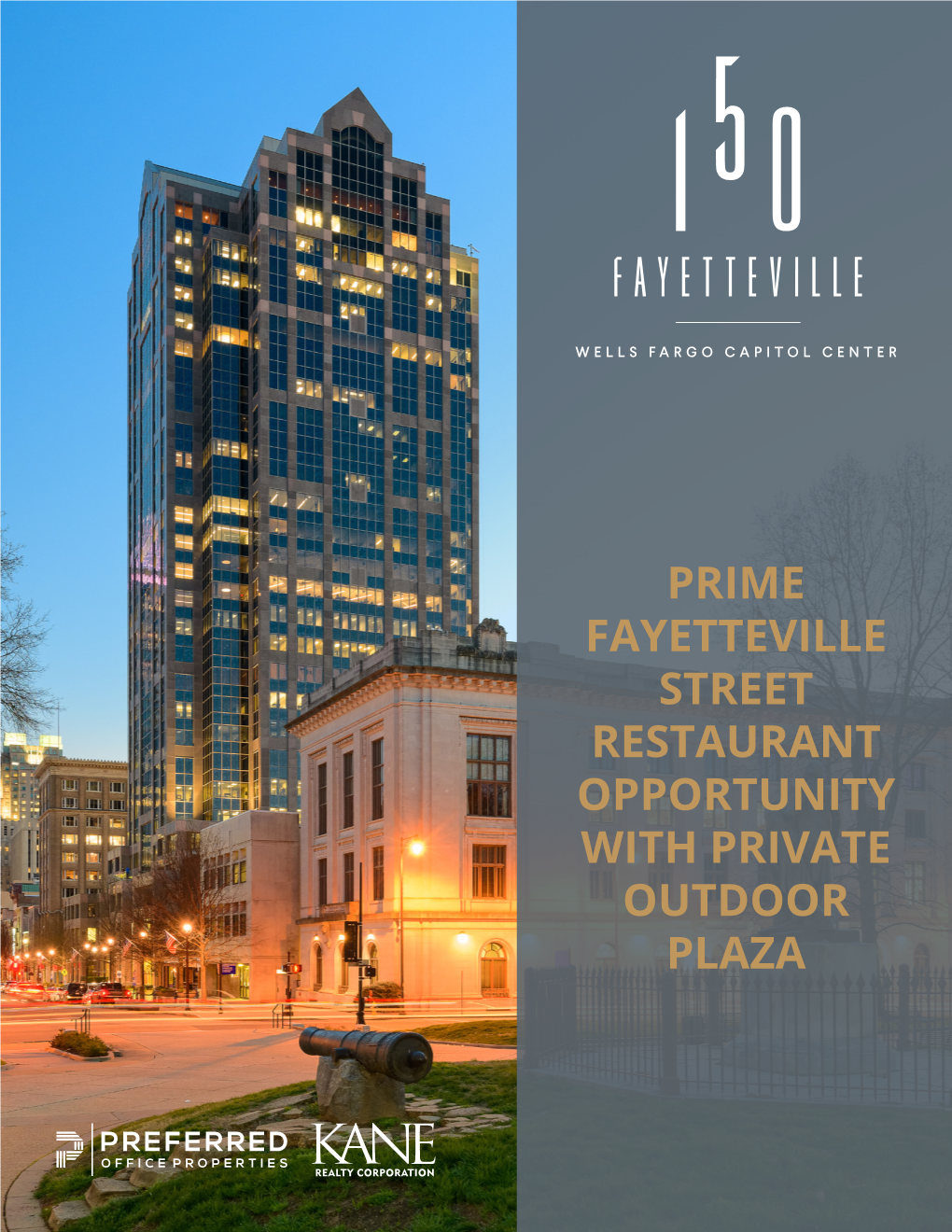 Prime Fayetteville Street Restaurant Opportunity