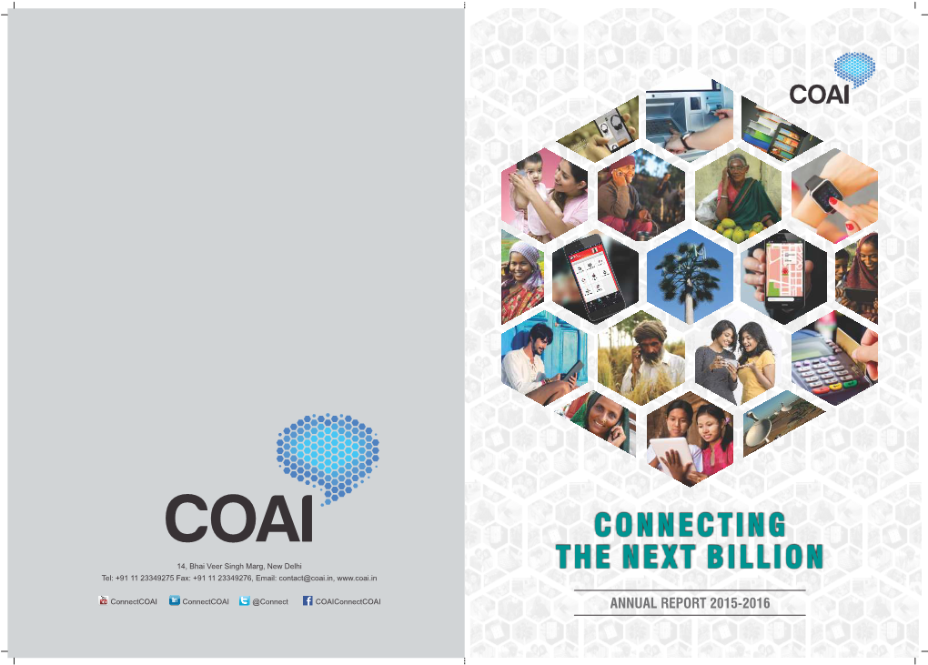 COAI AGM 2015-16 Cover