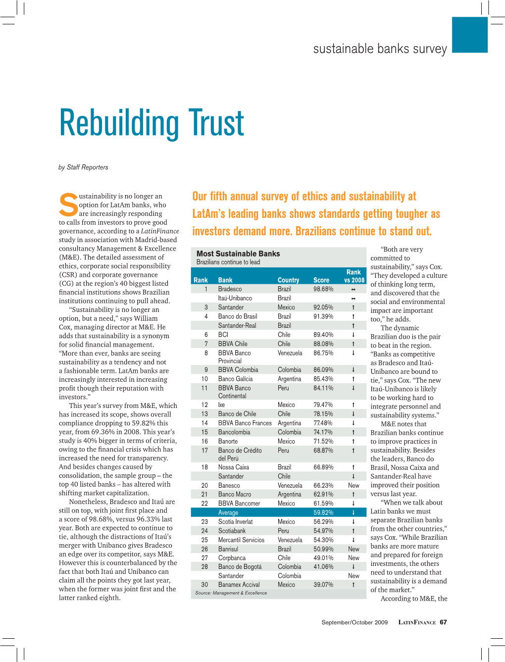 Rebuilding Trust by Staff Reporters