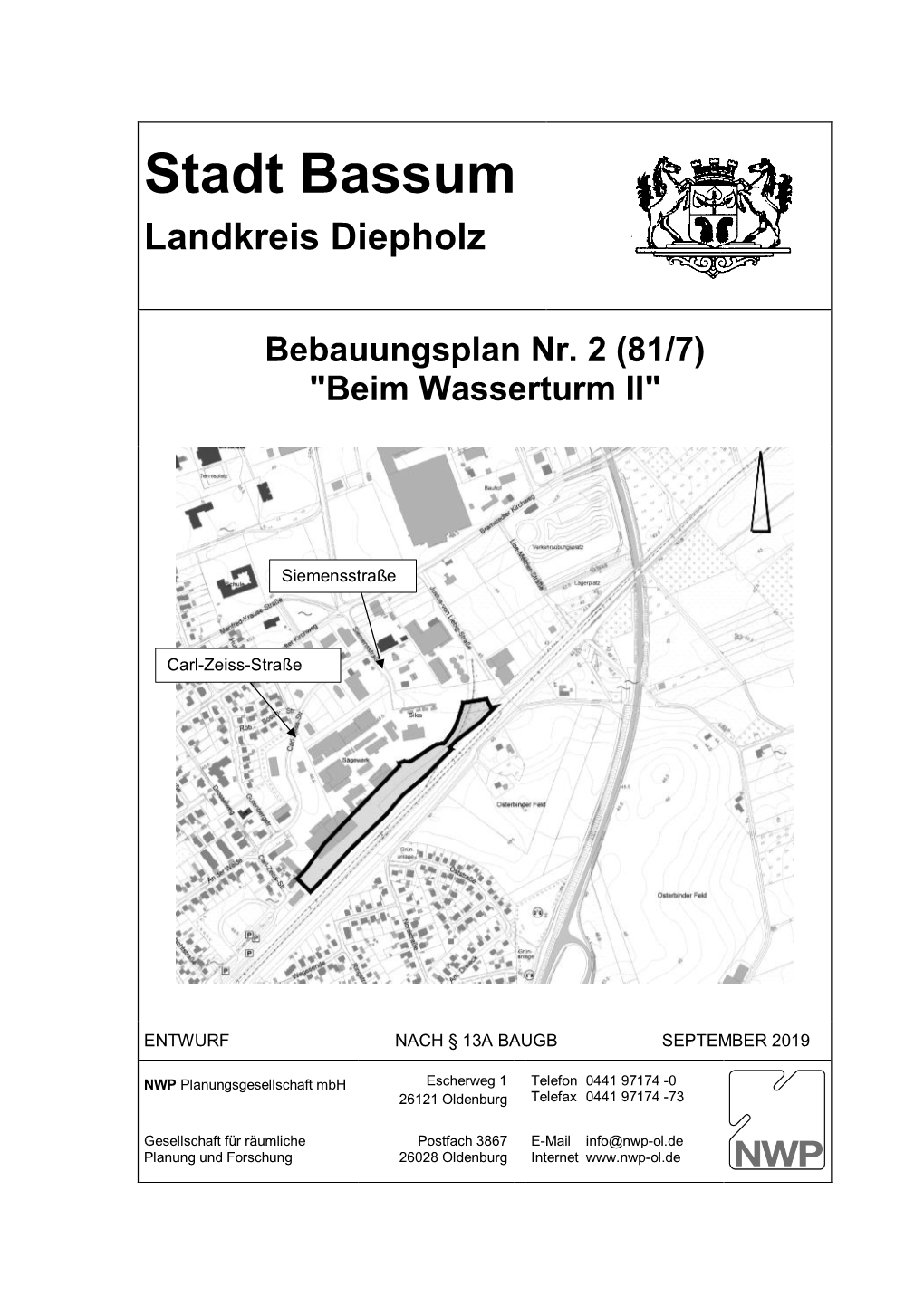 Stadt Bassum Landkreis Diepholz Bebauungsplan Nr. 2