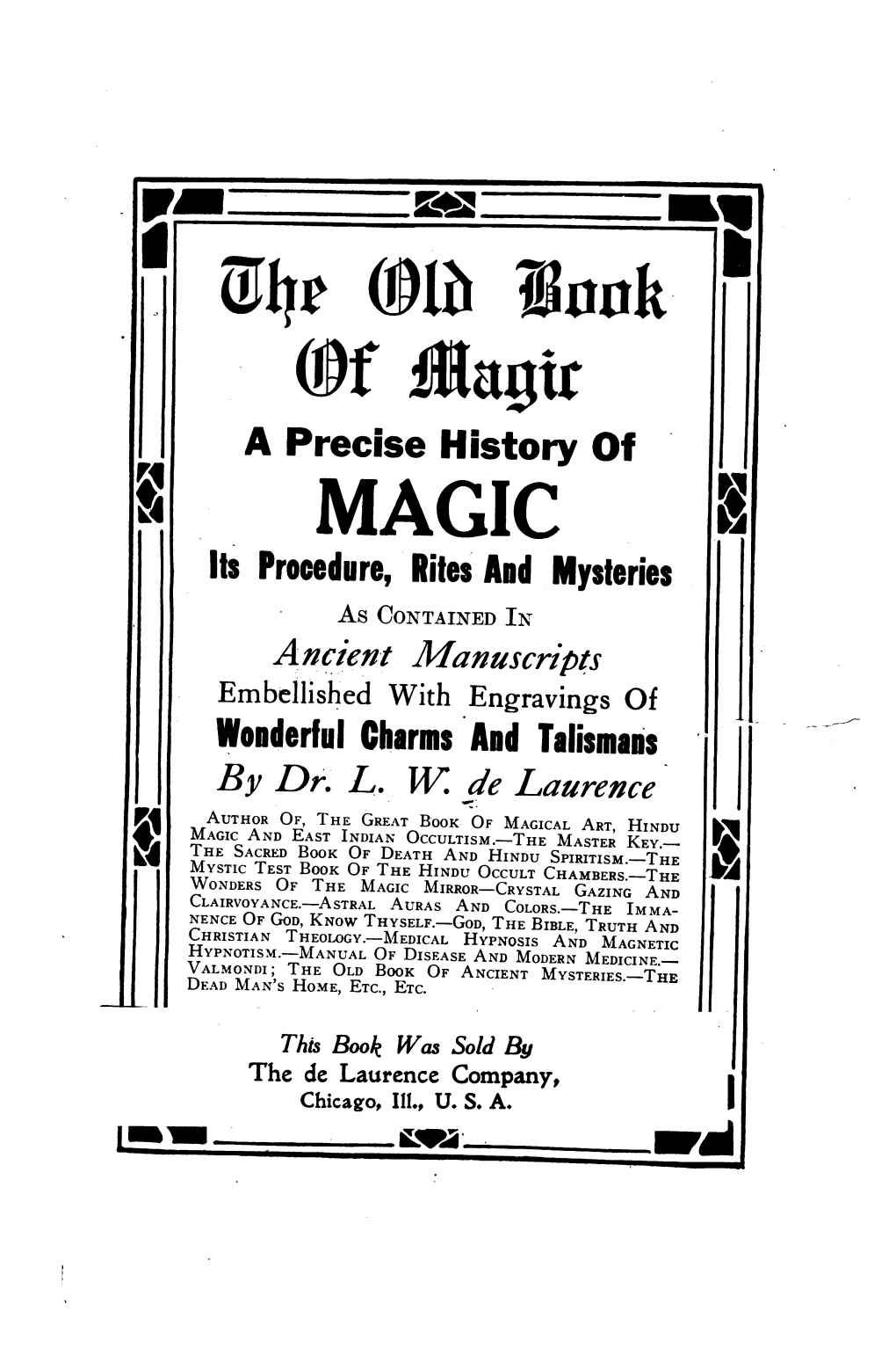 The Old Book of Magic