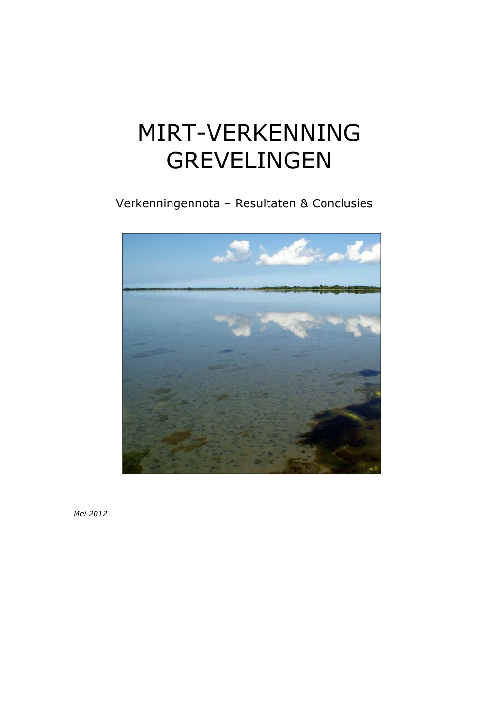 MIRT-Verkenning Grevelingen