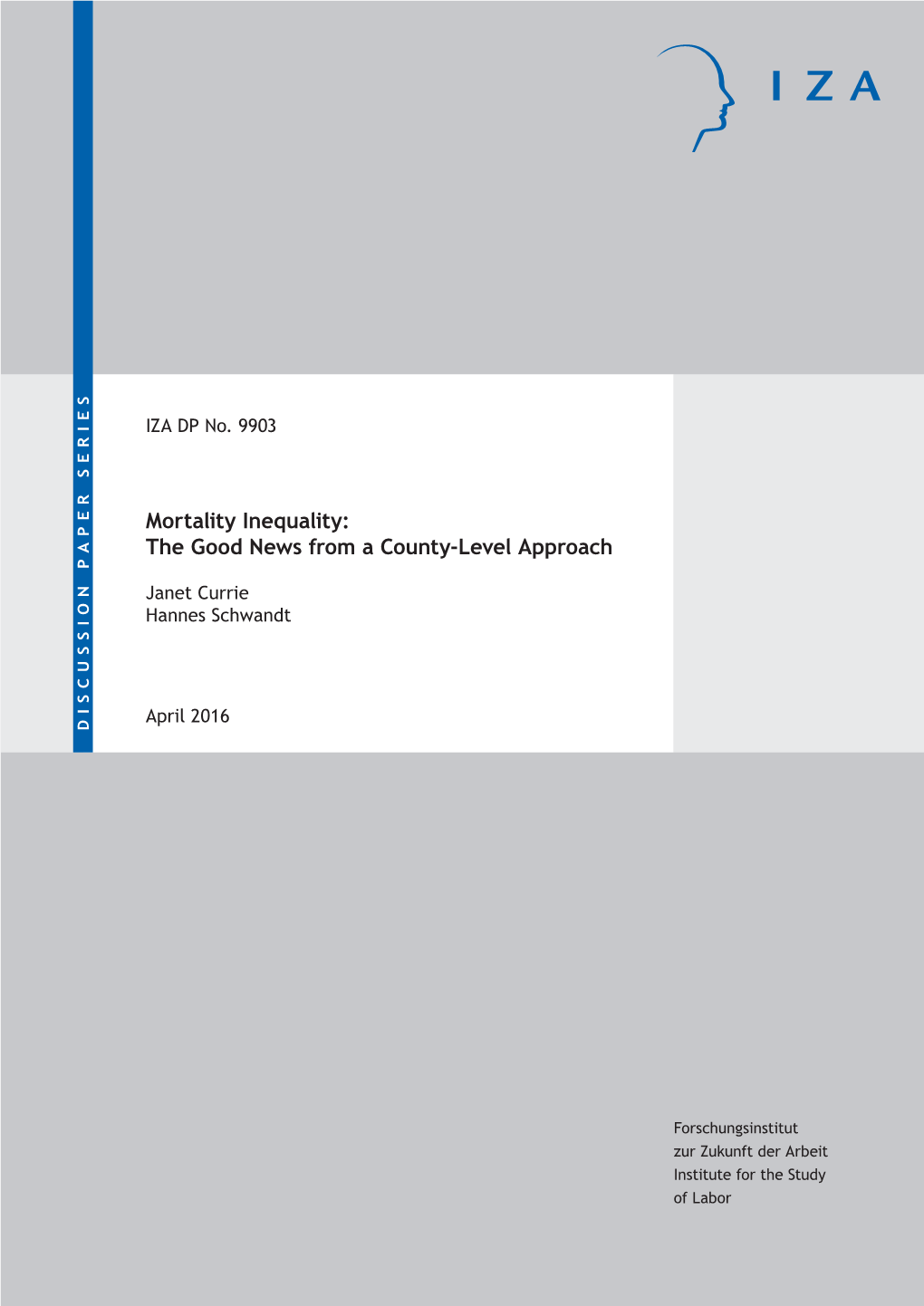 Mortality Inequality: the Good News from a County-Level Approach