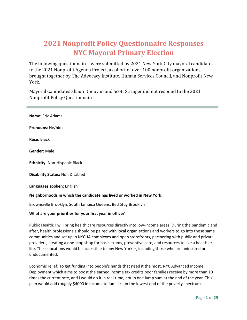 2021-Nonprofit-Policy-Questionnaire-Mayoral-Candidate-Responses