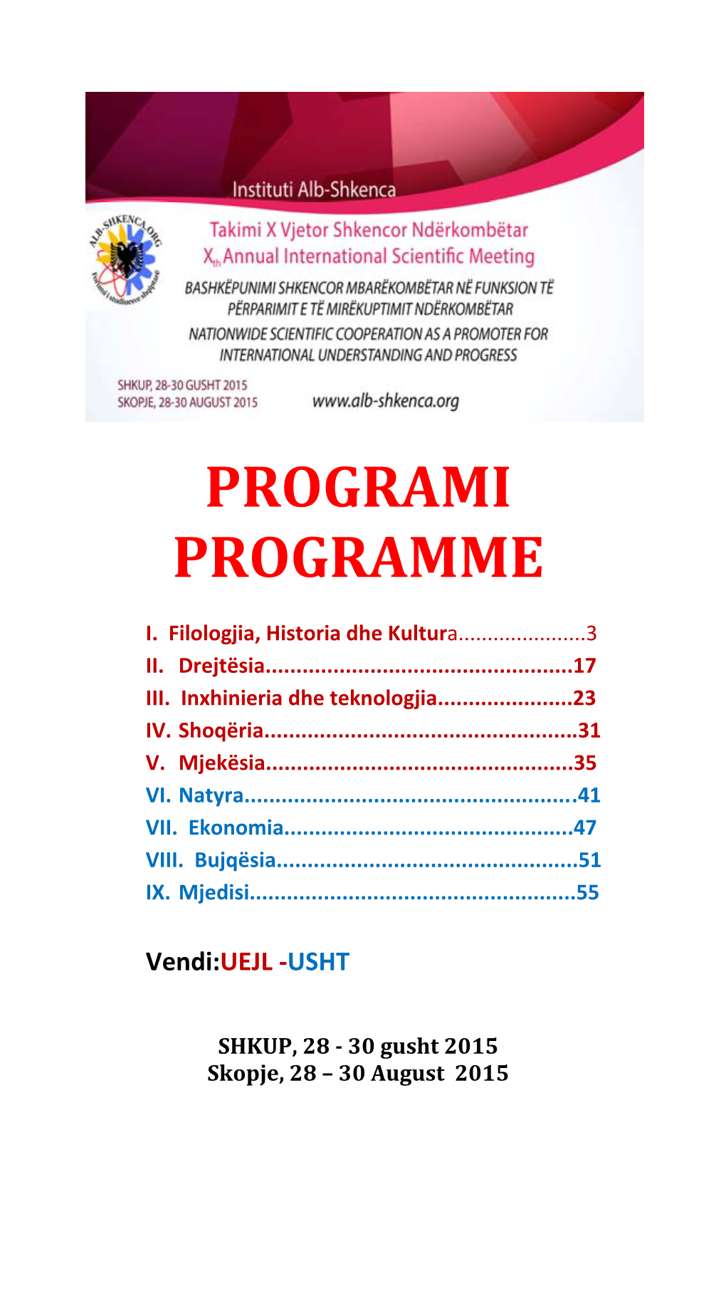 Programi Programme