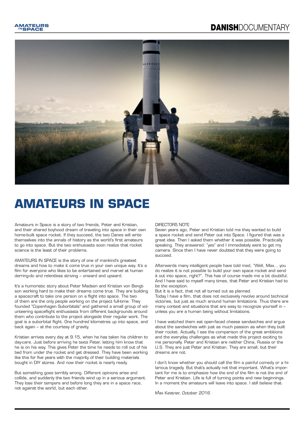 Amateurs in Space