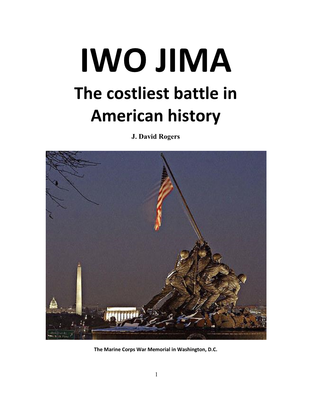 The Iwo Jima Memorial