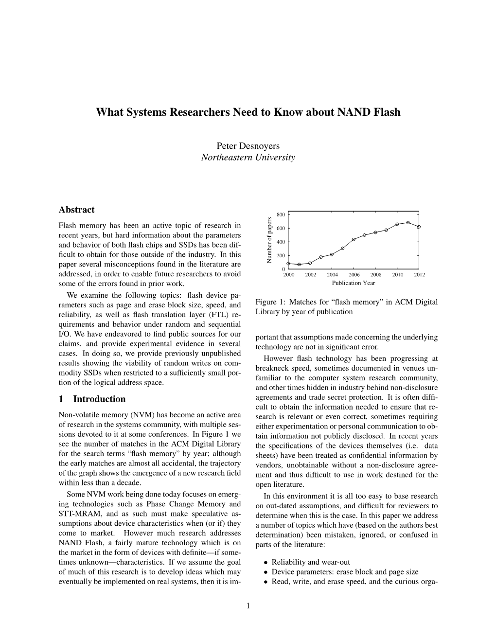 What Systems Researchers Need to Know About NAND Flash