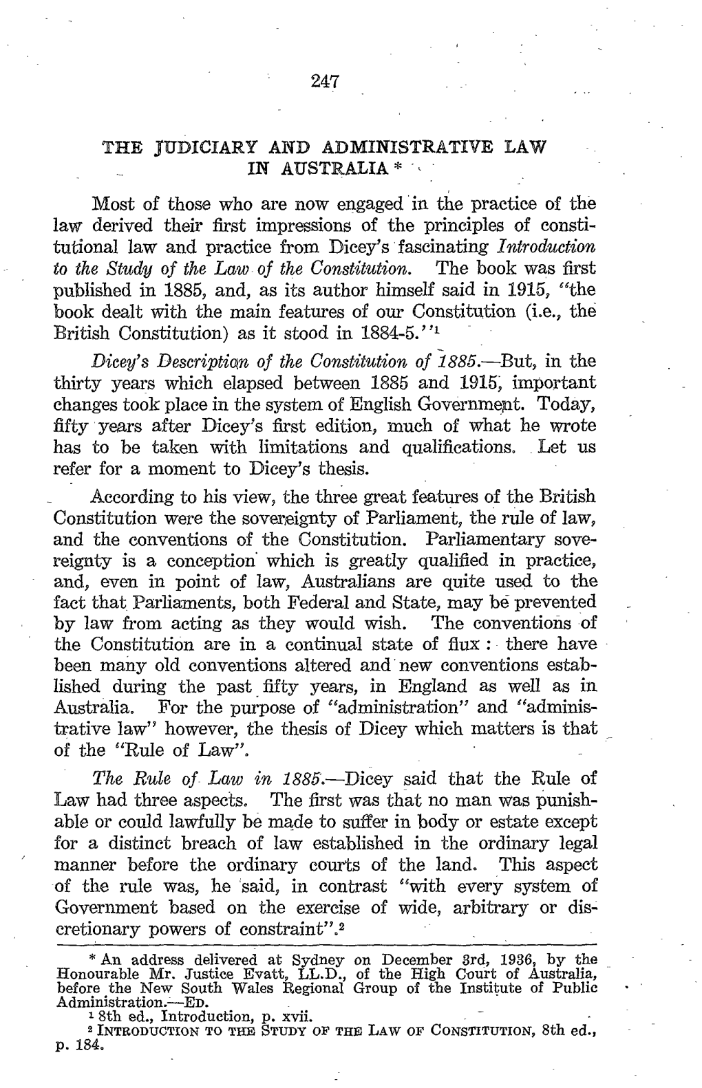 But, in the Thirty Years Which Elapsed Between 1885 and 1915, Important Changes Took Place in the System of English Government