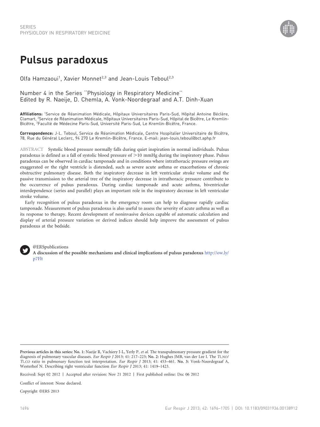 Pulsus Paradoxus