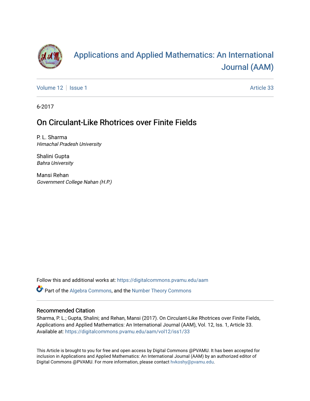 On Circulant-Like Rhotrices Over Finite Fields