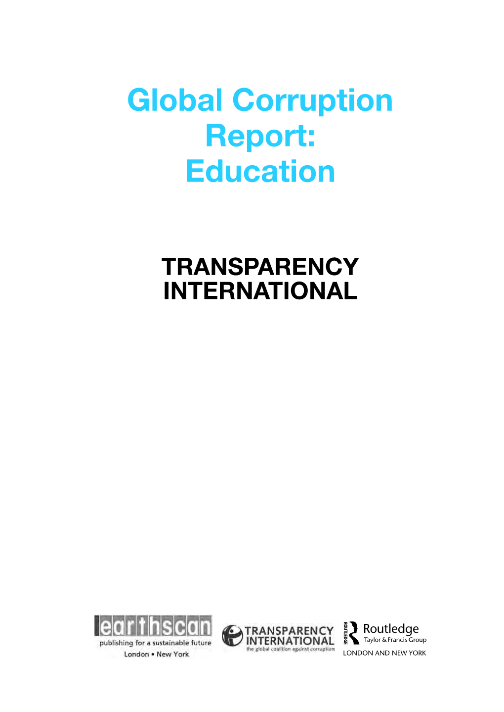 Global Corruption Report: Education