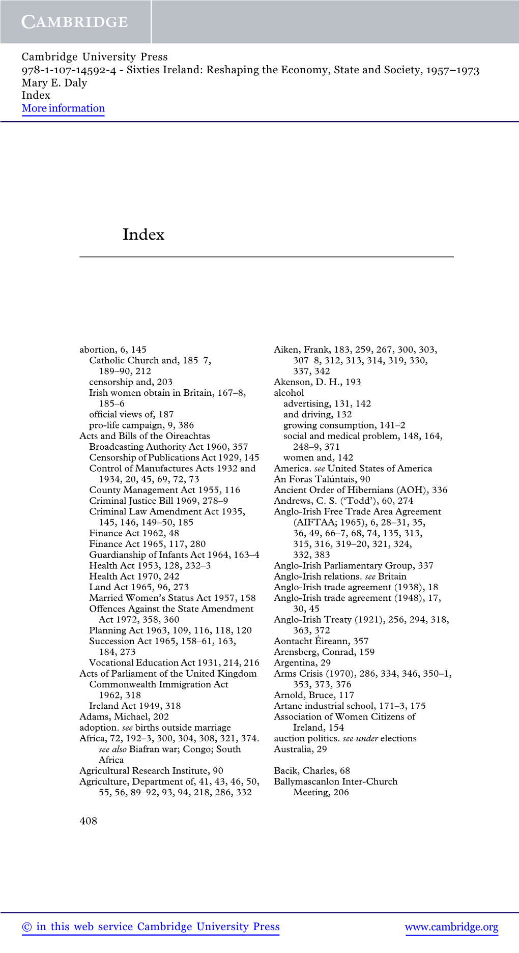 Sixties Ireland: Reshaping the Economy, State and Society, 1957–1973 Mary E