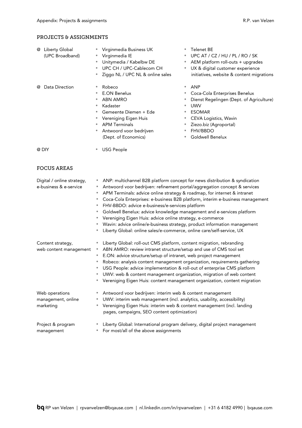 Portfolio Rpvanvelzen