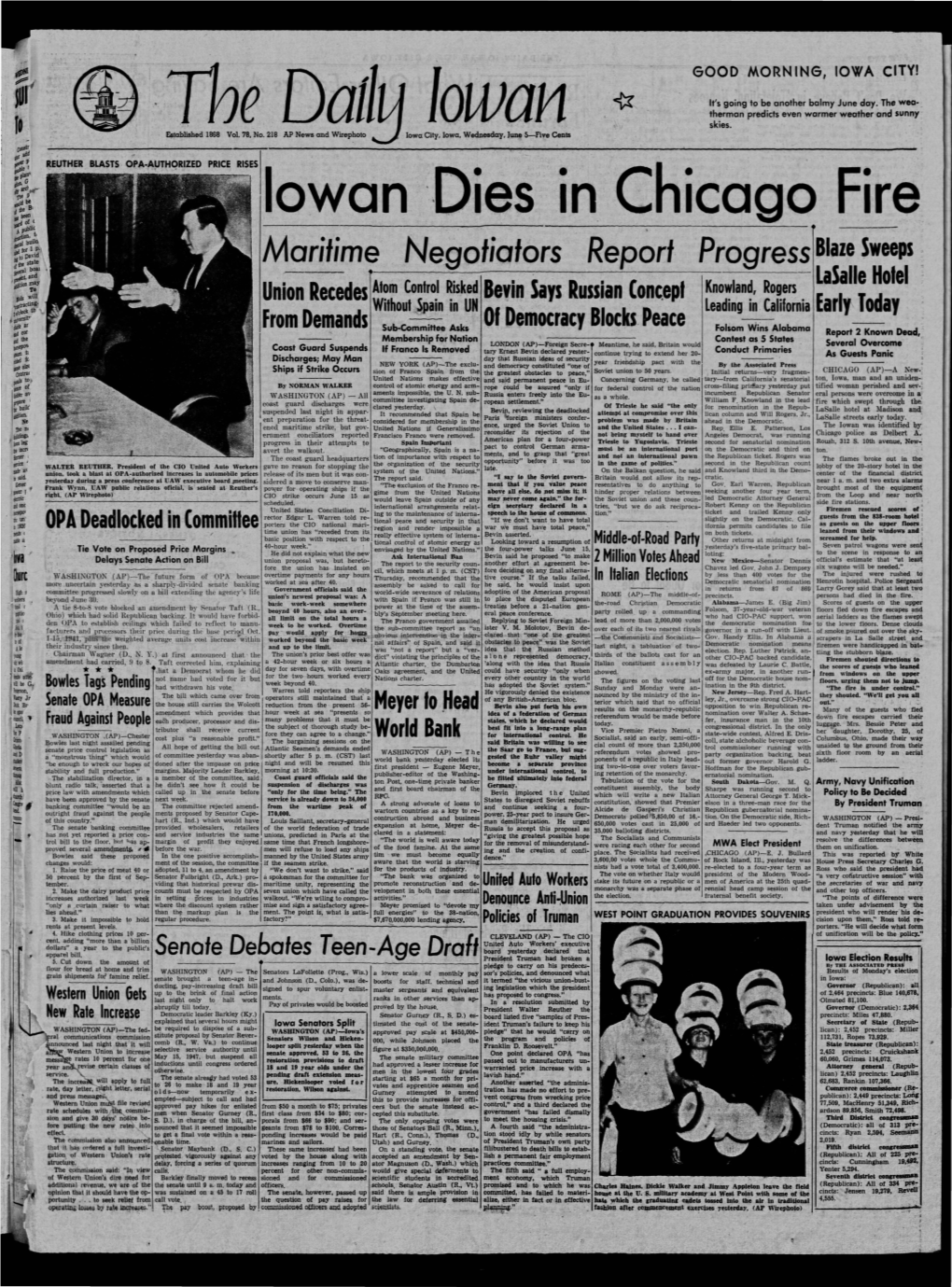 Daily Iowan (Iowa City, Iowa), 1946-06-05