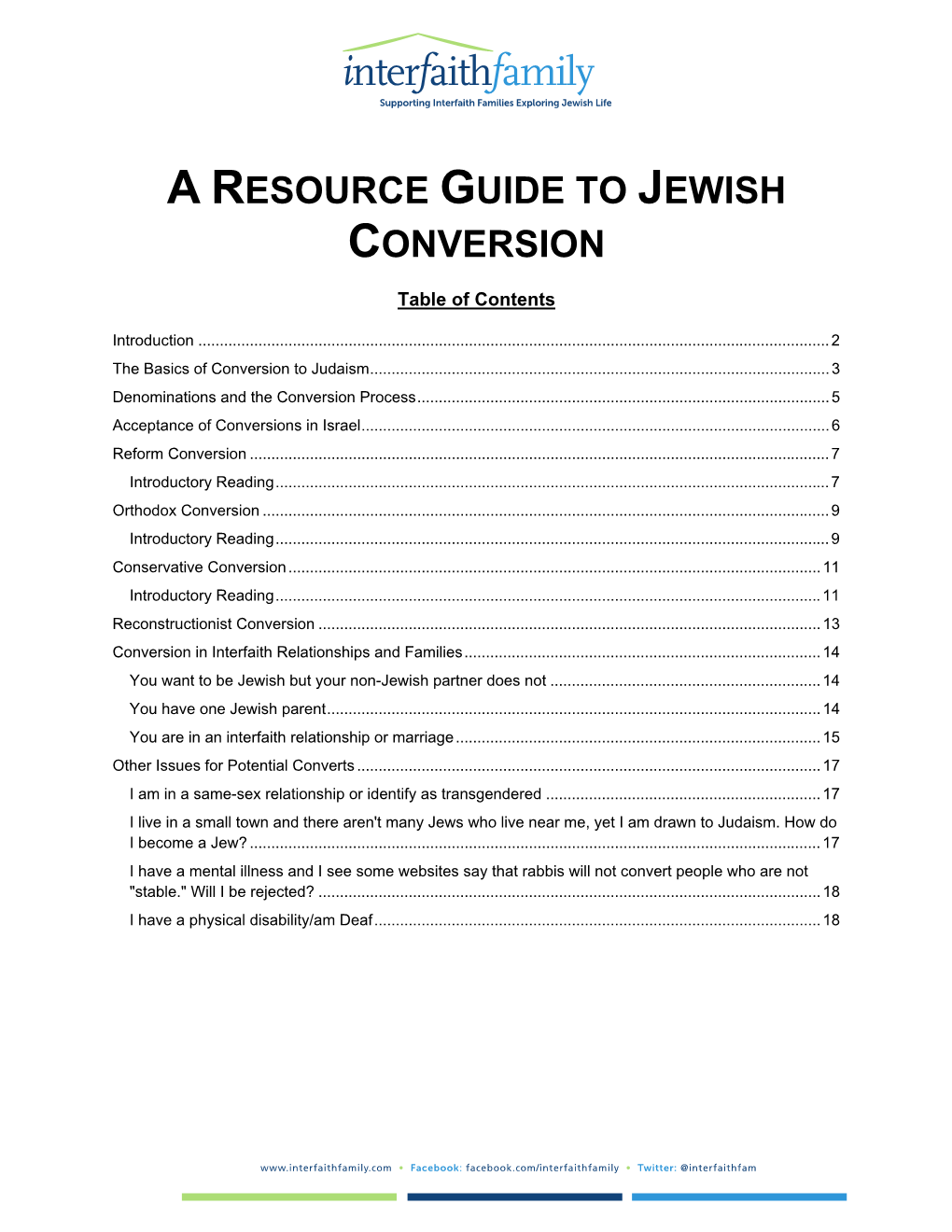 A Resource Guide to Jewish Conversion