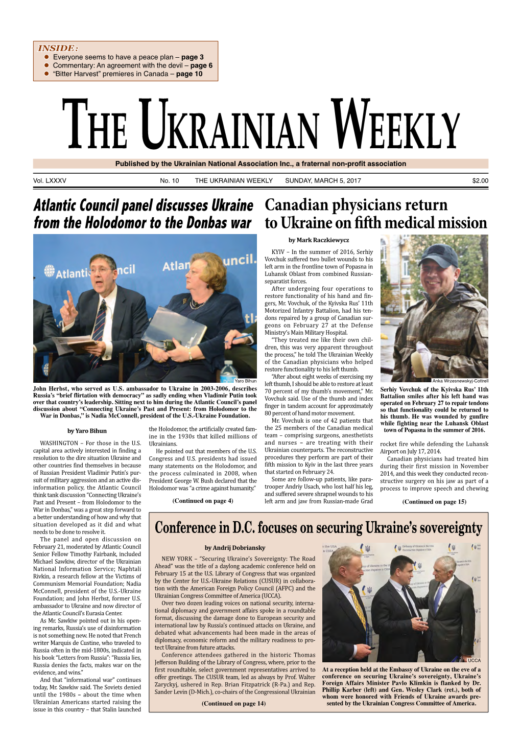 The Ukrainian Weekly, 2017