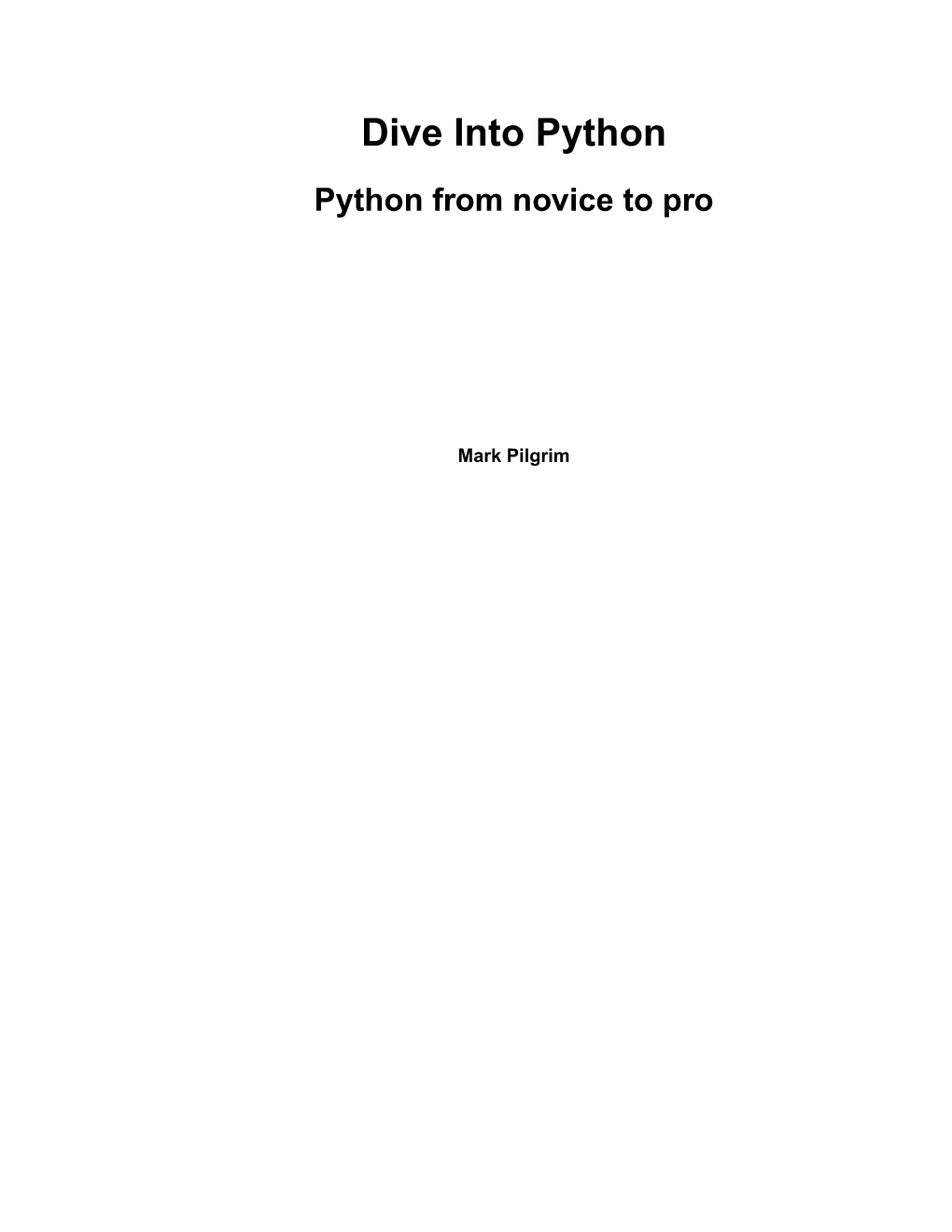 Dive Into Python.Pdf