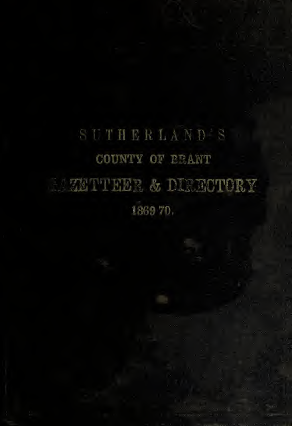 County of Brant Gazetteer and Directory