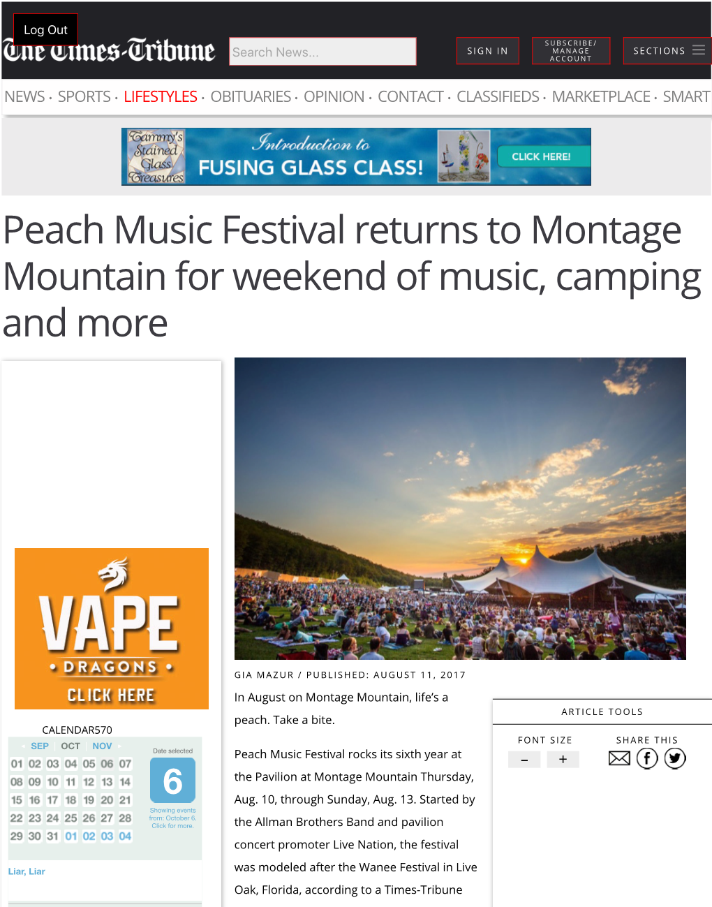 Peach Music Festival Returns to Montage Mountain for Weekend of Music, Camping and More