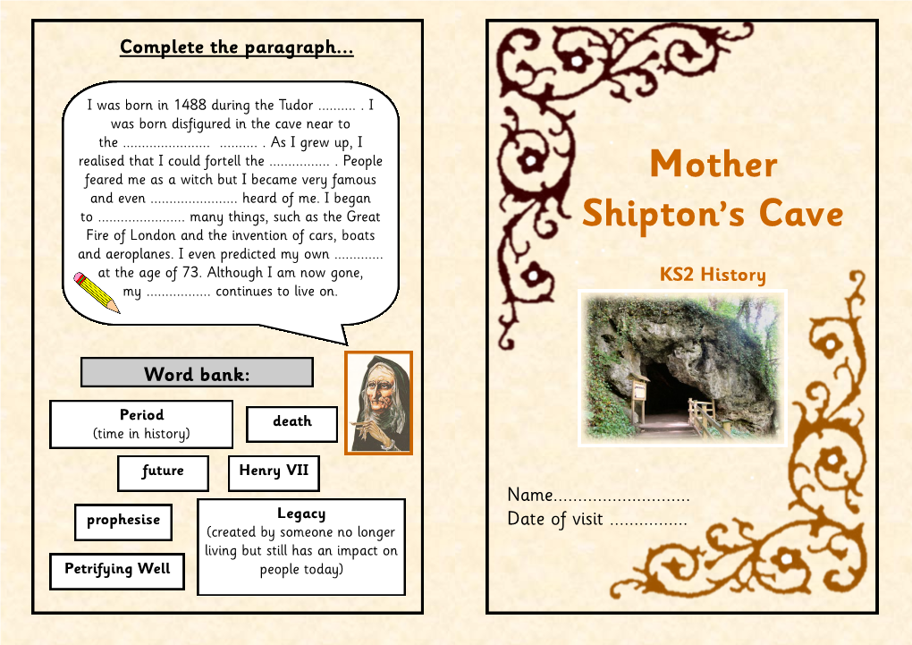 Mother-Shiptons-Cave-KS2-History-Trail.Pdf