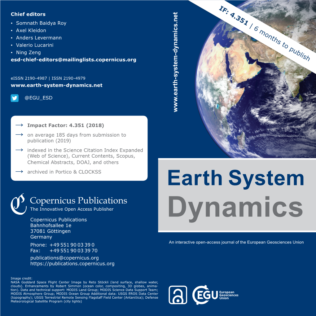 Earth System Dynamics