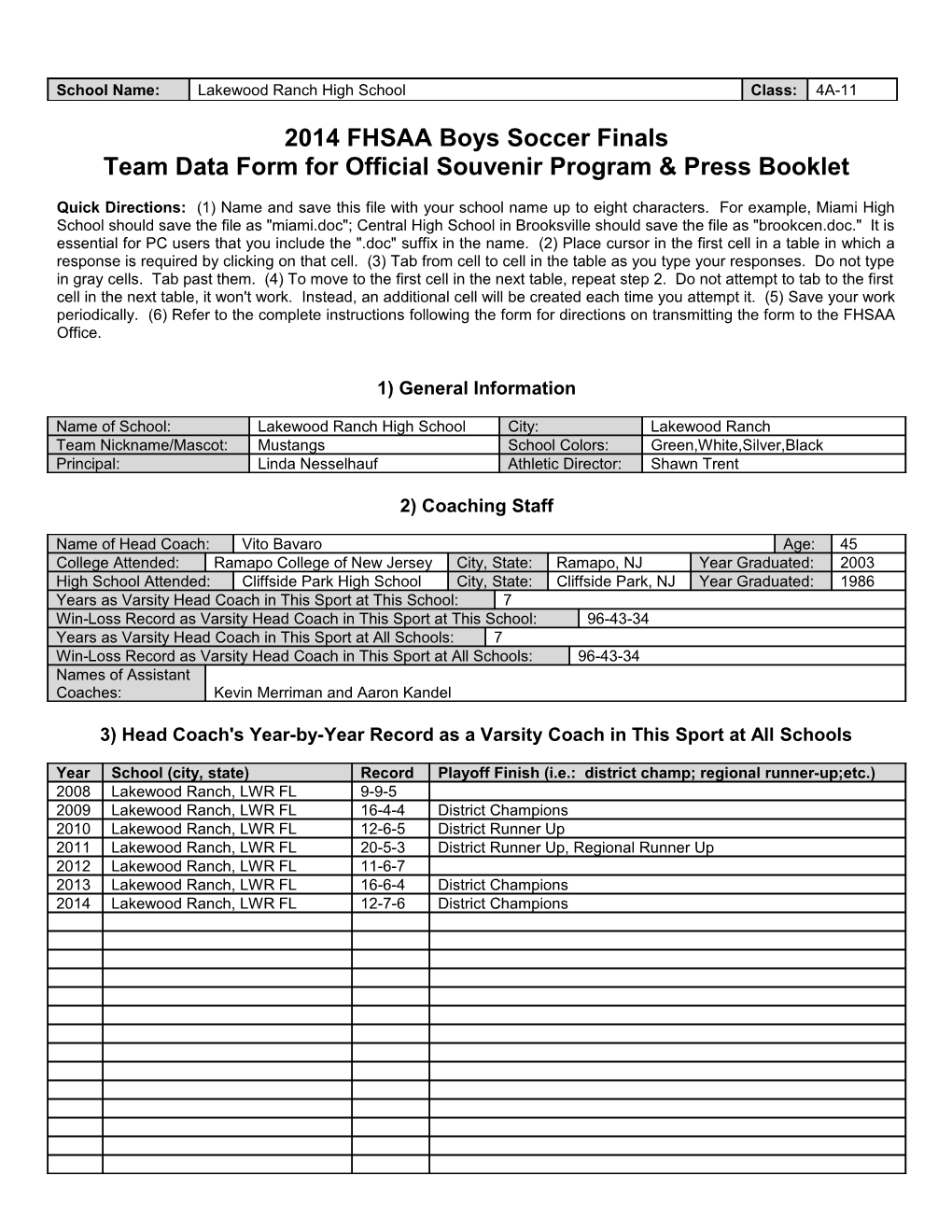 Team Data Form for Official Souvenir Program & Press Booklet s4