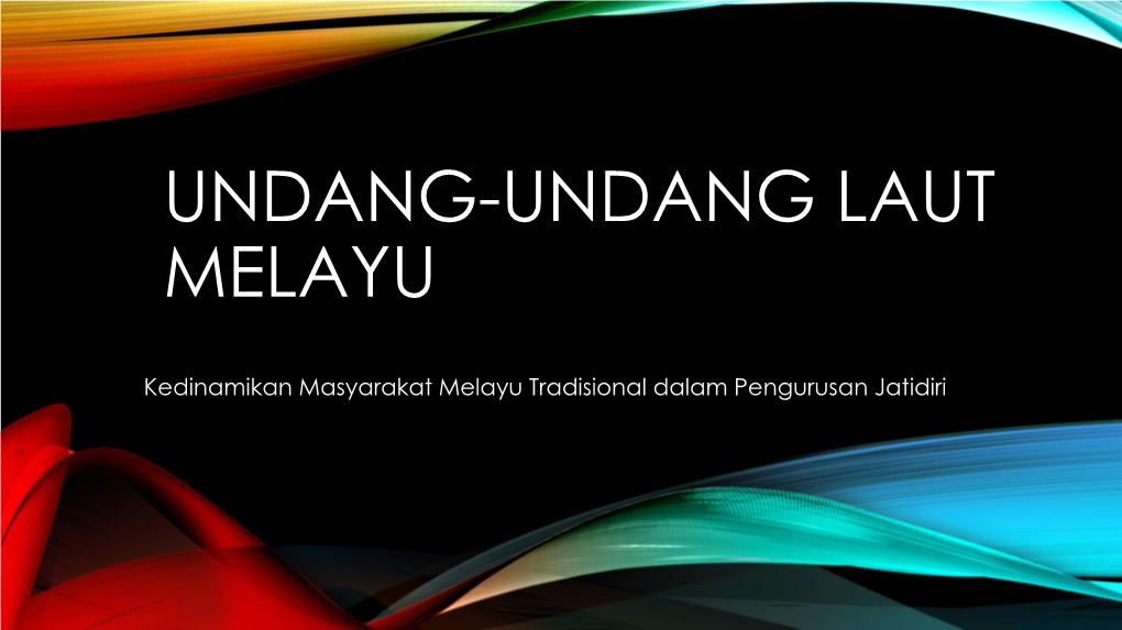 Undang-Undang Laut Melayu