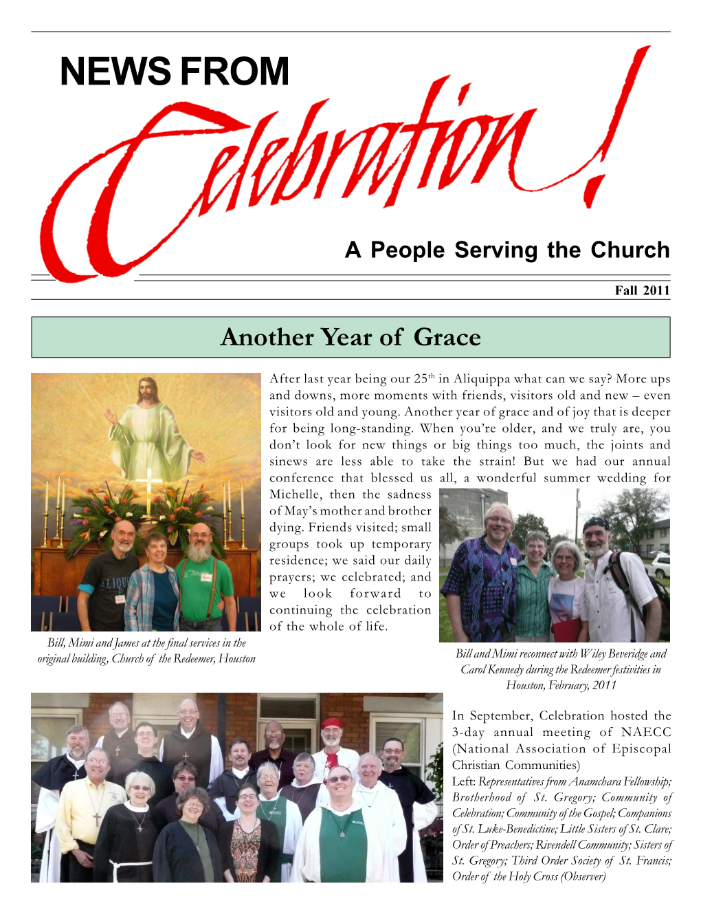 News from Celebration--Fall 2011