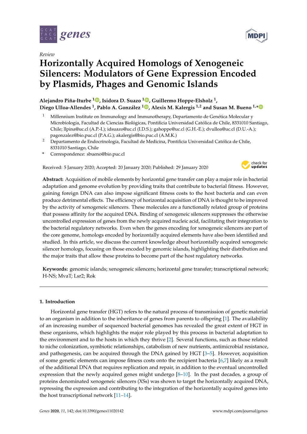 Horizontally Acquired Homologs of Xenogeneic Silencers: Modulators of Gene Expression Encoded by Plasmids, Phages and Genomic Islands