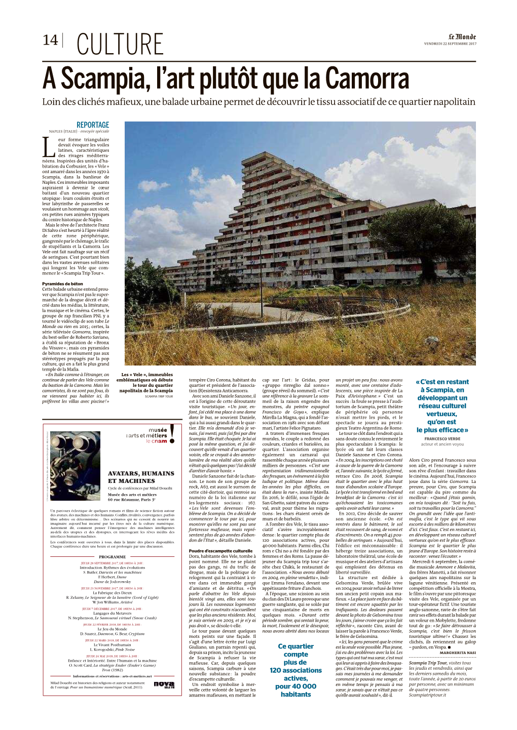 A Scampia, L'art Plutôt Que La Camorra