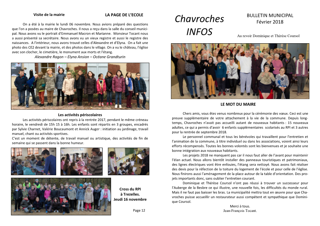 Chavroches INFOS