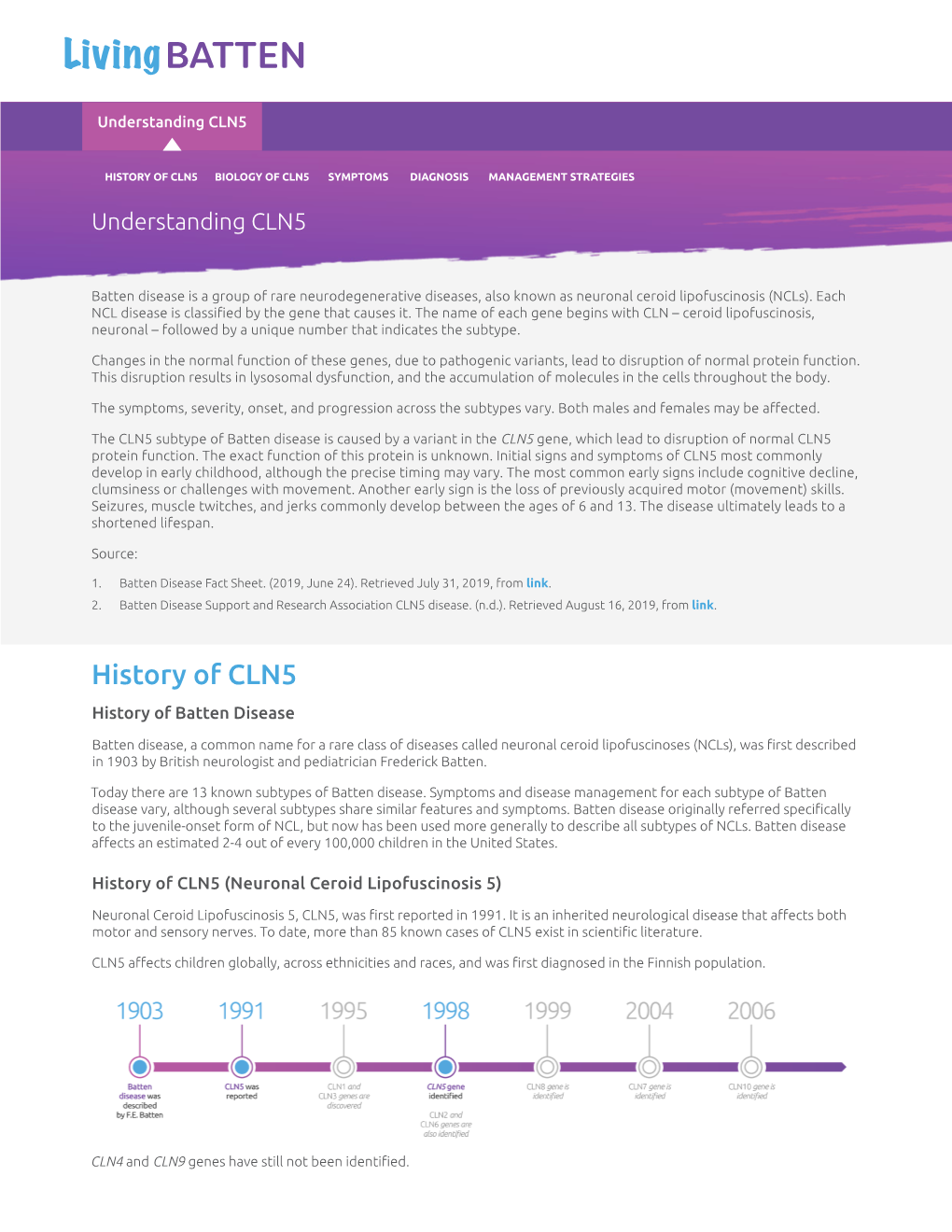 Download CLN5 Batten Page Here