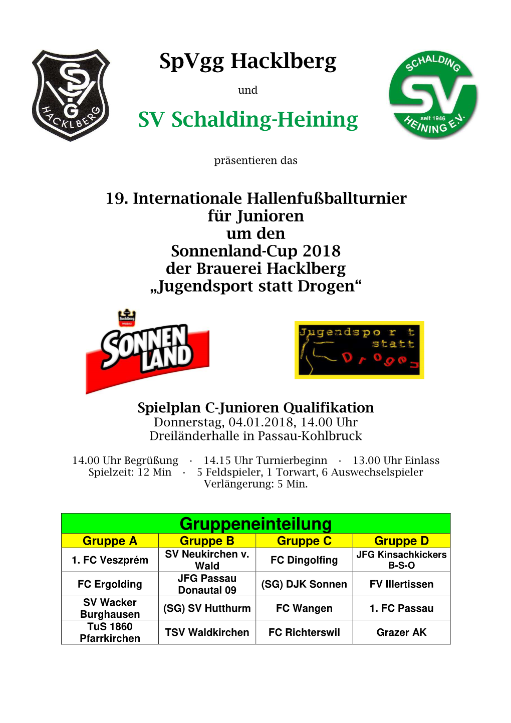 Spvgg Hacklberg SV Schalding-Heining