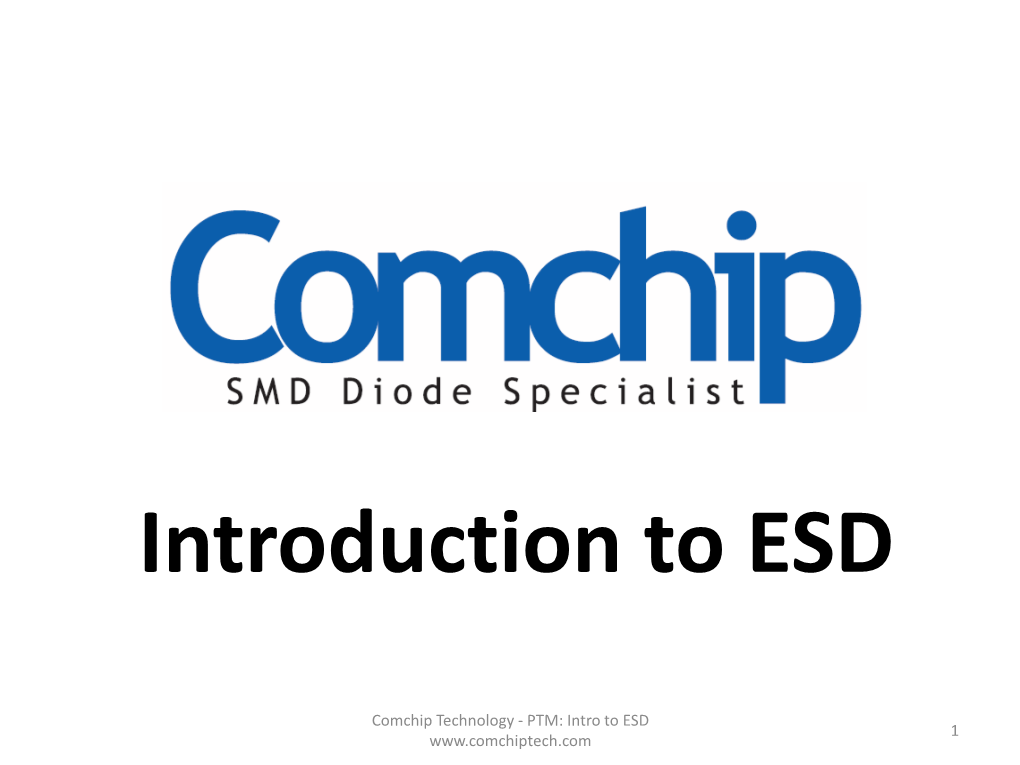 Introduction to ESD