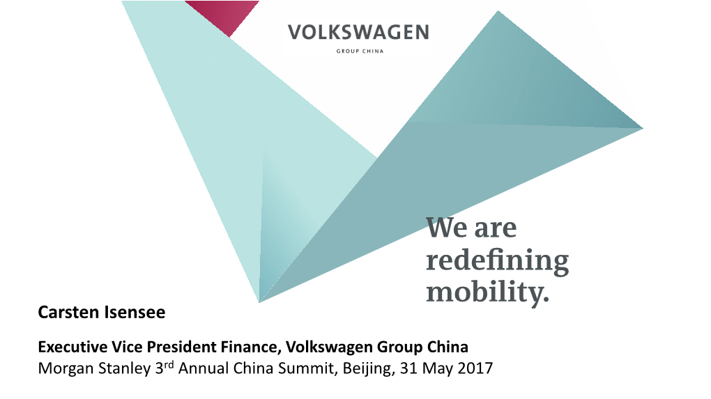 Volkswagen Group China at a Glance