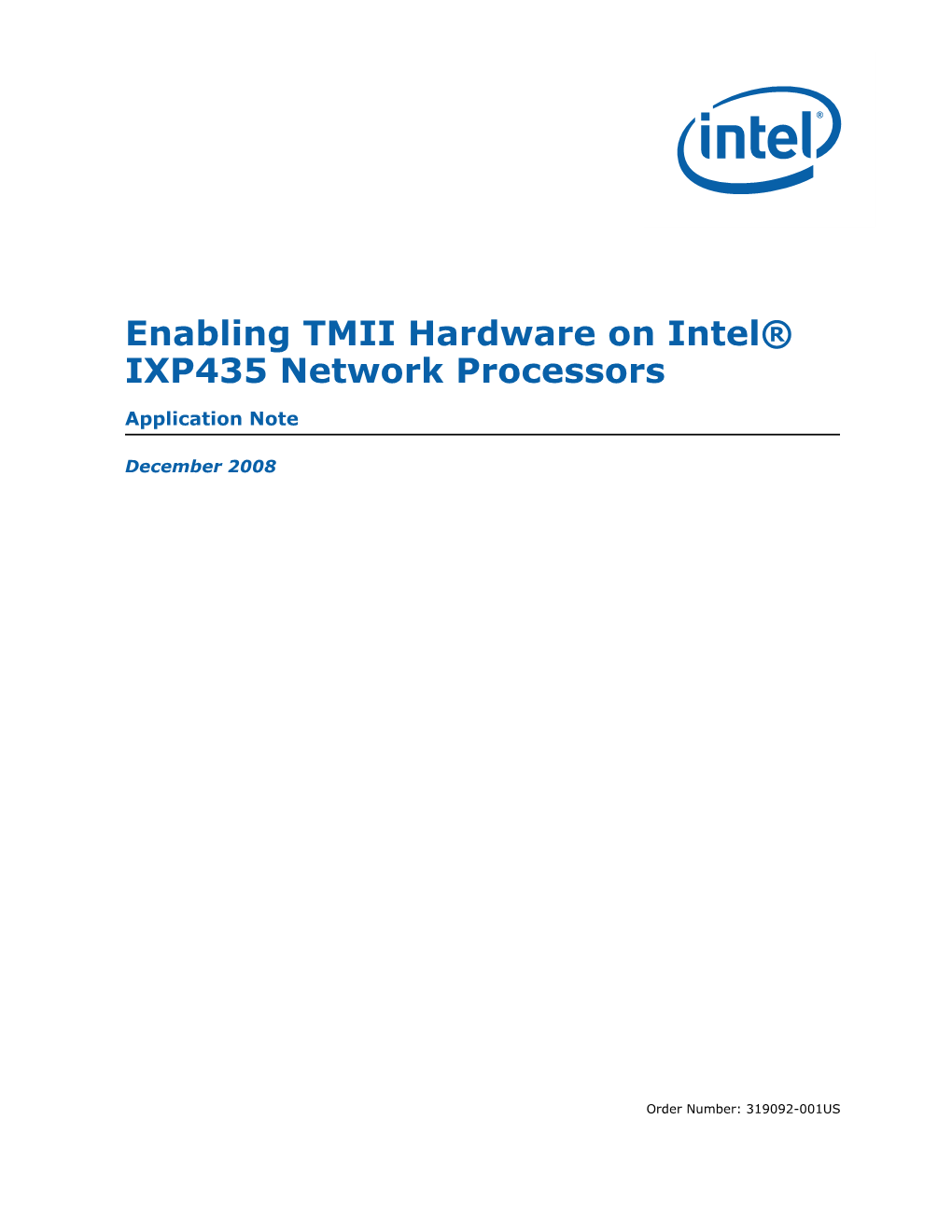 Enabling TMII Hardware on Intel IXP435 Network Processors